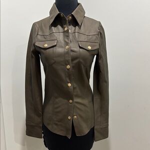 BNWT JKT - ROBIN MATTE LEATHER JACKET SIZE XS